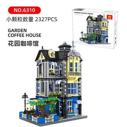 WANGE City Architecture Sydney Opera Santorini Building Blocks Chamartin Stadium Mosque Assembled Model Collection Toys For Gift