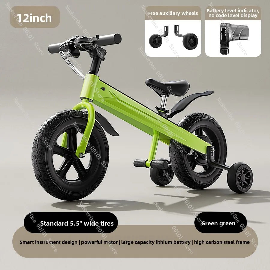 2026 Kids Electric Balance Bike Adjustable Speed Children Bicycle Ride On Training Scooter for Boys Girls New Style Pedal
