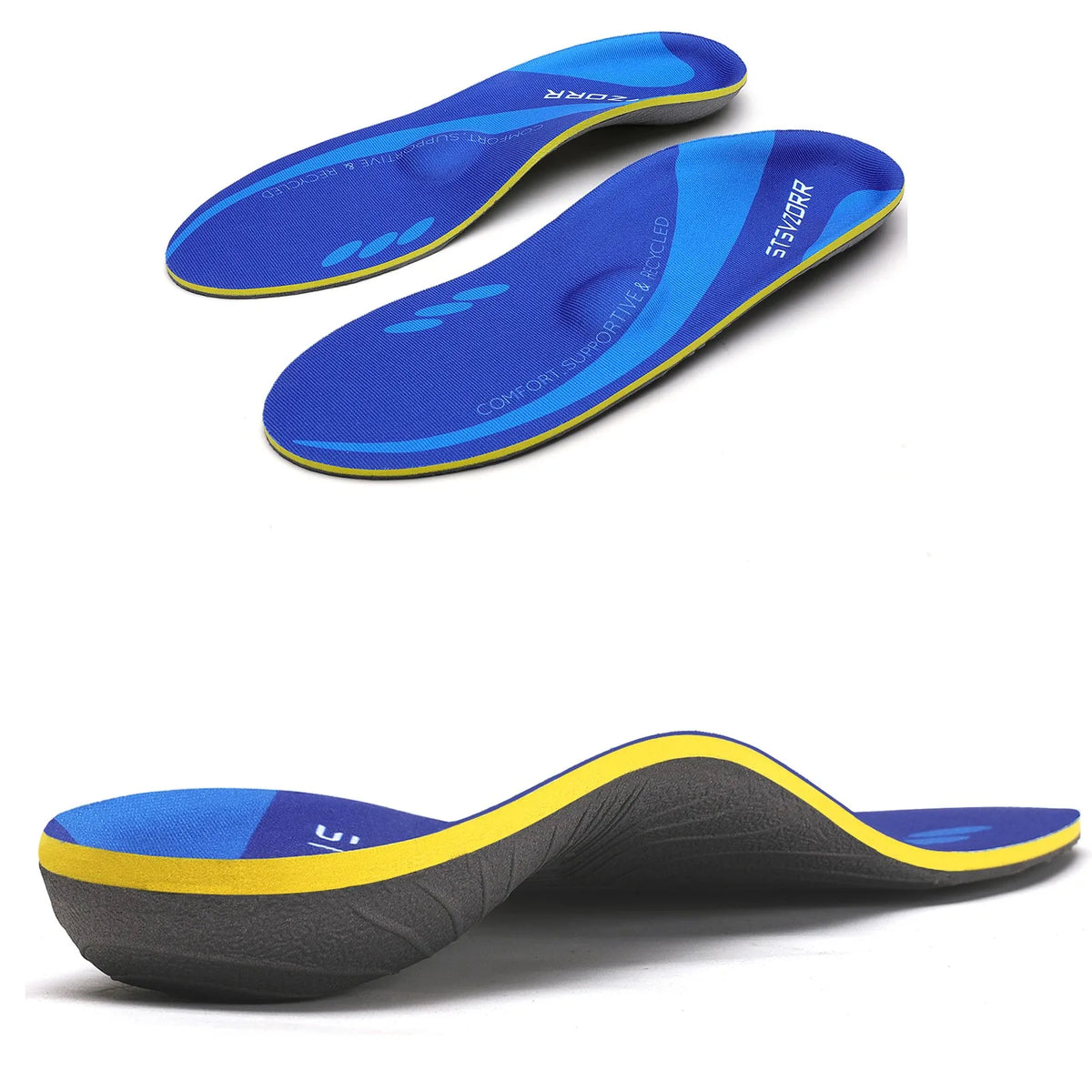 Plantar Fasciitis Relief Orthopedic Insole High Arch Support Flat Foot Men Women Work Orthotic Insert Sport Shoe Sneaker Sole