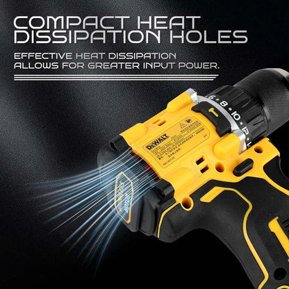 DEWALT DCD805 Brushless Percussion Drill Lithium Ion Multi function Compact, for All Home and Professional Scenarios Naked Tool