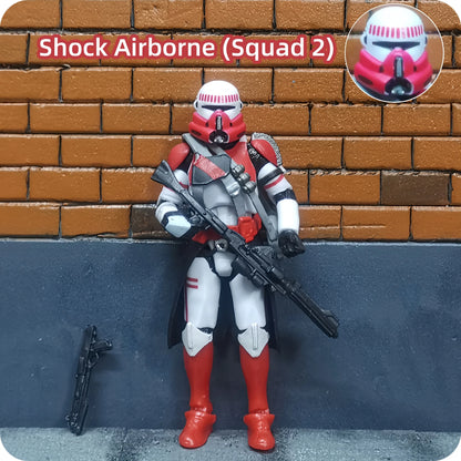 Star Wars 3.75 Inch Trooper 1/18 Shock Coruscant Guard Kamino Clone Sergeant Hound Fox Action Figure Toys Model Loose
