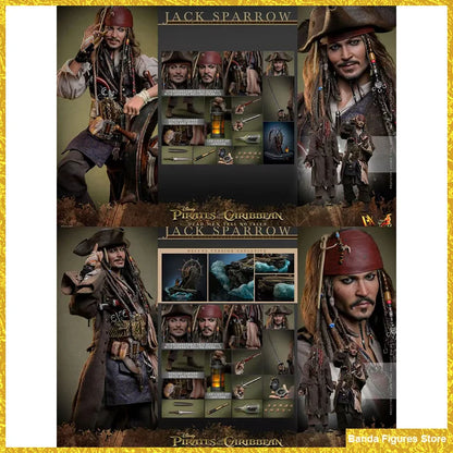 Original Hot Toys DX37 DX38 Captain Jack Sparrow Pirates of The Caribbean (Deluxe Ver.) 1/6th scale In Stock Action Figures Toys