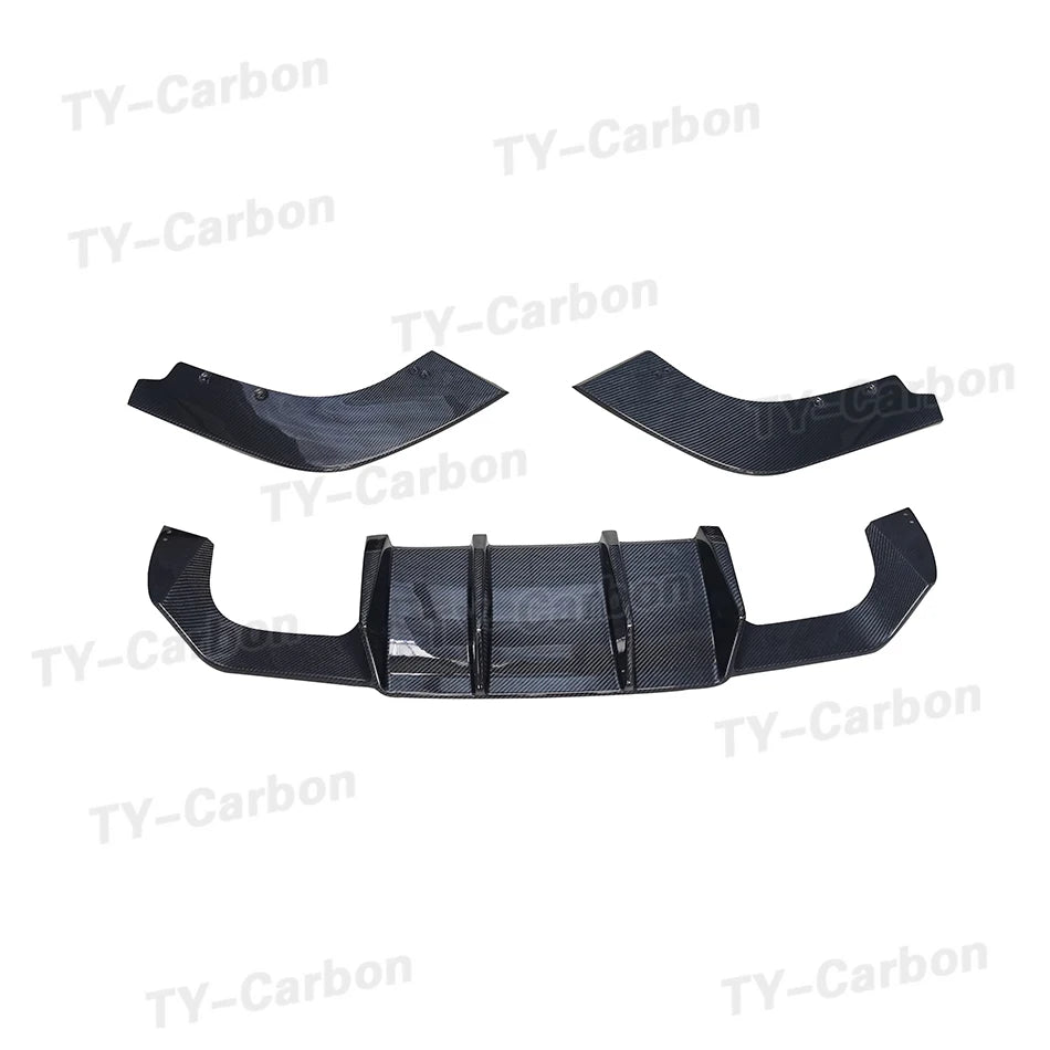 Real Carbon Fiber Car Racing Rear Bumper Diffuser Lip Spoiler for BMW 2 Series F87 M2 M2C 2016 -2020 Bumper Bodykit V Style FRP