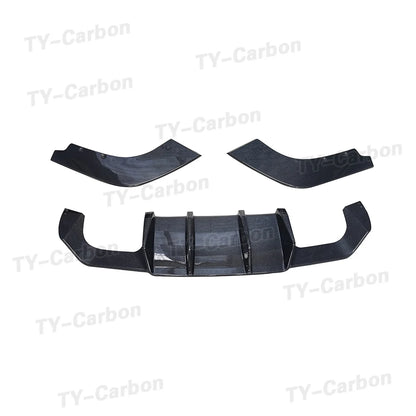 Real Carbon Fiber Car Racing Rear Bumper Diffuser Lip Spoiler for BMW 2 Series F87 M2 M2C 2016 -2020 Bumper Bodykit V Style FRP