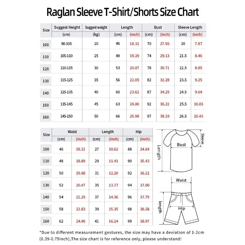 Demon Slayer Kyojuro Rengoku Flame Hashira 2-Piece Set Short Sleeve T-shirt and Matching Shorts Anime Print Casual Loungewear