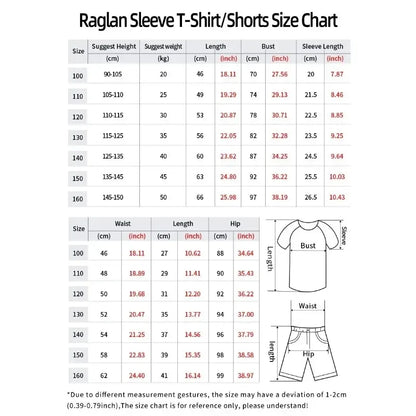 Demon Slayer Kyojuro Rengoku Flame Hashira 2-Piece Set Short Sleeve T-shirt and Matching Shorts Anime Print Casual Loungewear