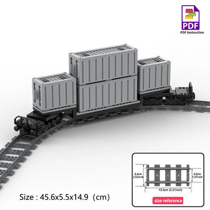 MOC Fuel Gas Tank Building Blocks Kit Wine Barrels Goods Container Forklift Bricks Toys Boys Gift