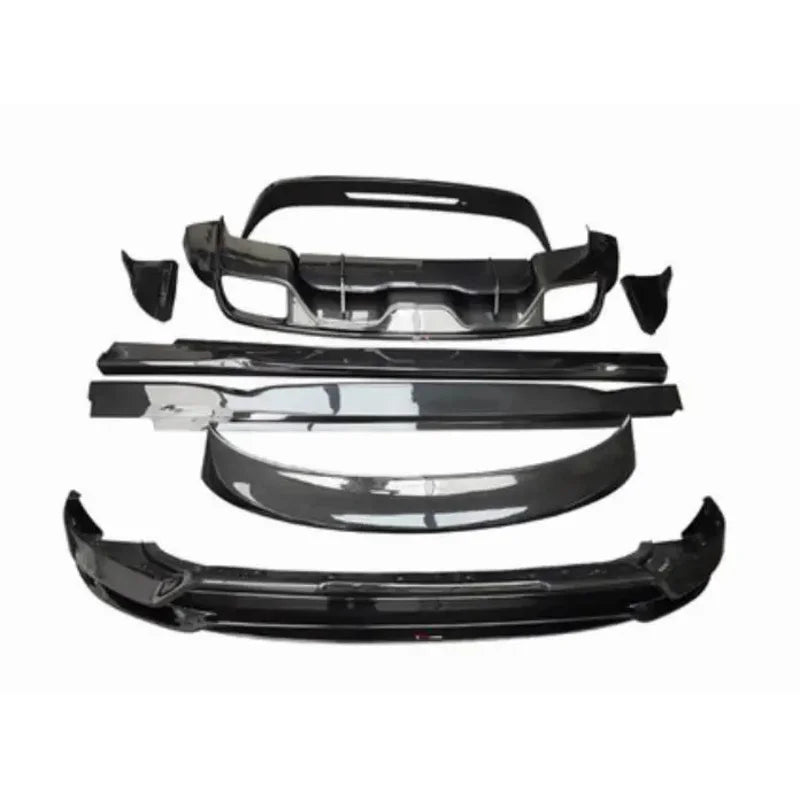 Real Carbon Fiber Body Kit For Porsche Cayenne Coupe 2018-2023 Front Bumper Lip Bear Trunk Diffuser Side Skirt Spoiler