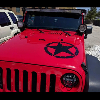 Oscar Mike Freedom Edition Army Star Sticker Motorcycle Stickers Rear Window Stickers Accessories Car Decoration Products Cute,