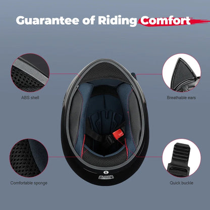 Cat Ear Motorcycle Helmet For Women Full Face Motocross Motorbike Men's Moto Helmet Breathable DOT Certification Girlfriend Gift