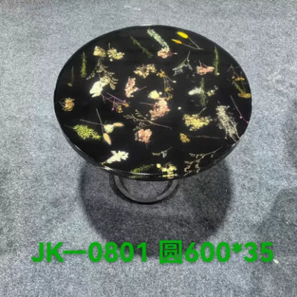 Stunning Epoxy Resin Live Edge Wood Table, Unique Handmade Art Piece for Dining Room, Office, Natural Wood and Resin ,Customized