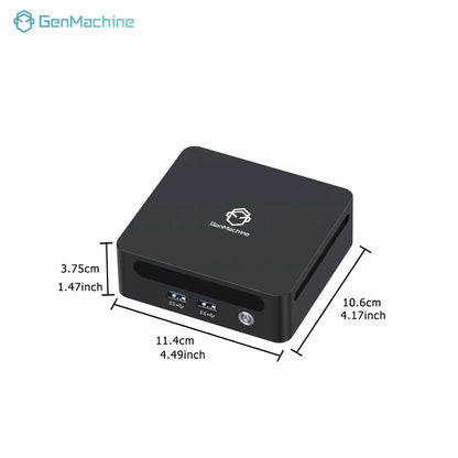 GenMachine Ryzen 6600H 6600U 6800H Mini PC Windows 11 LPDDR5 16G 6400Mhz WIFI6 3.2-4.7GHz TDP 45W Mini Pc Diy Gaming Computer