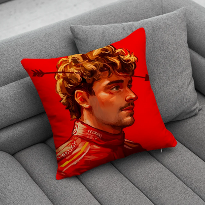 F1 16 C-Charles L-Leclerc Pillow Case Soft Cushion Cases for Farmhouse Sofa Decor Home Decorations and Protector