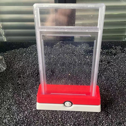 Red White Cartoon Themed Card Brick Display Stand TCG Trading Card Holder Collectible Game Card Showcase Stand Child Gift