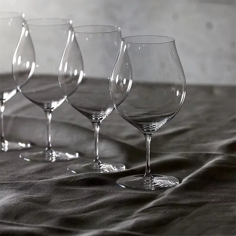 430ML Japanese Kimura Tulip Goblet Ultrathin Crystal Wine Glass Handmade Ultra Thin Aperitif Sparkling Wine Glass Soda Drink Cup