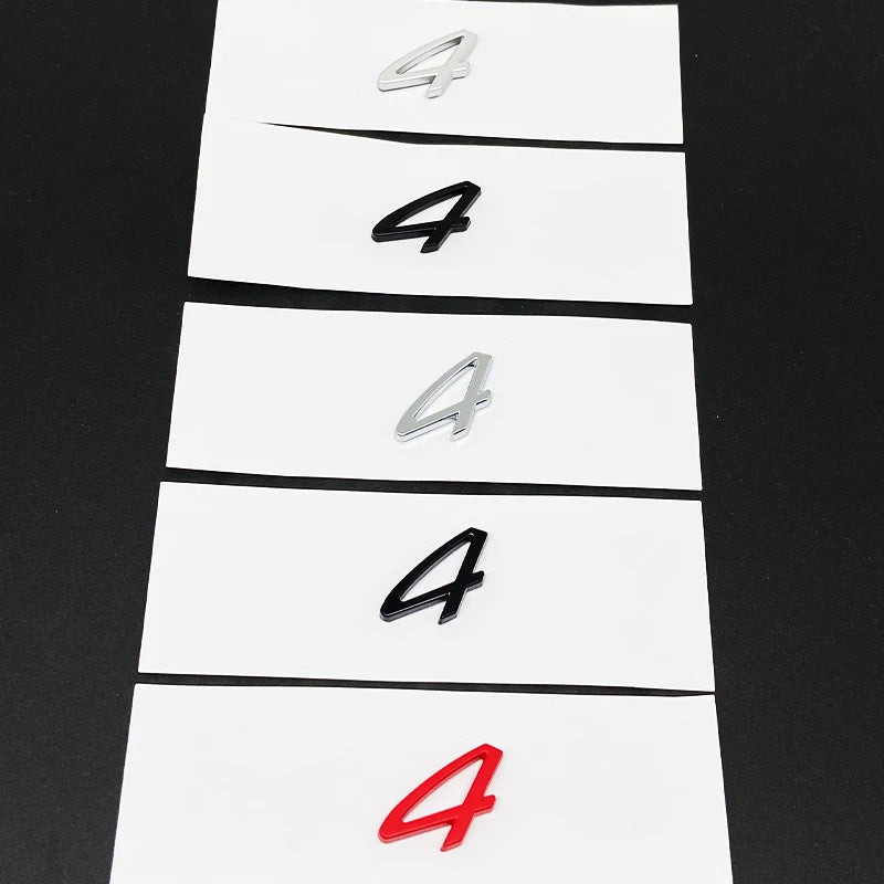for Car Rear Trunk Badge Decal Sticker Emblem Accessories Boxster Cayenne Cayman Carrera Macan Panamera GTS Turbo 4 S diesel