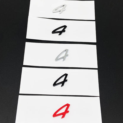 for Car Rear Trunk Badge Decal Sticker Emblem Accessories Boxster Cayenne Cayman Carrera Macan Panamera GTS Turbo 4 S diesel