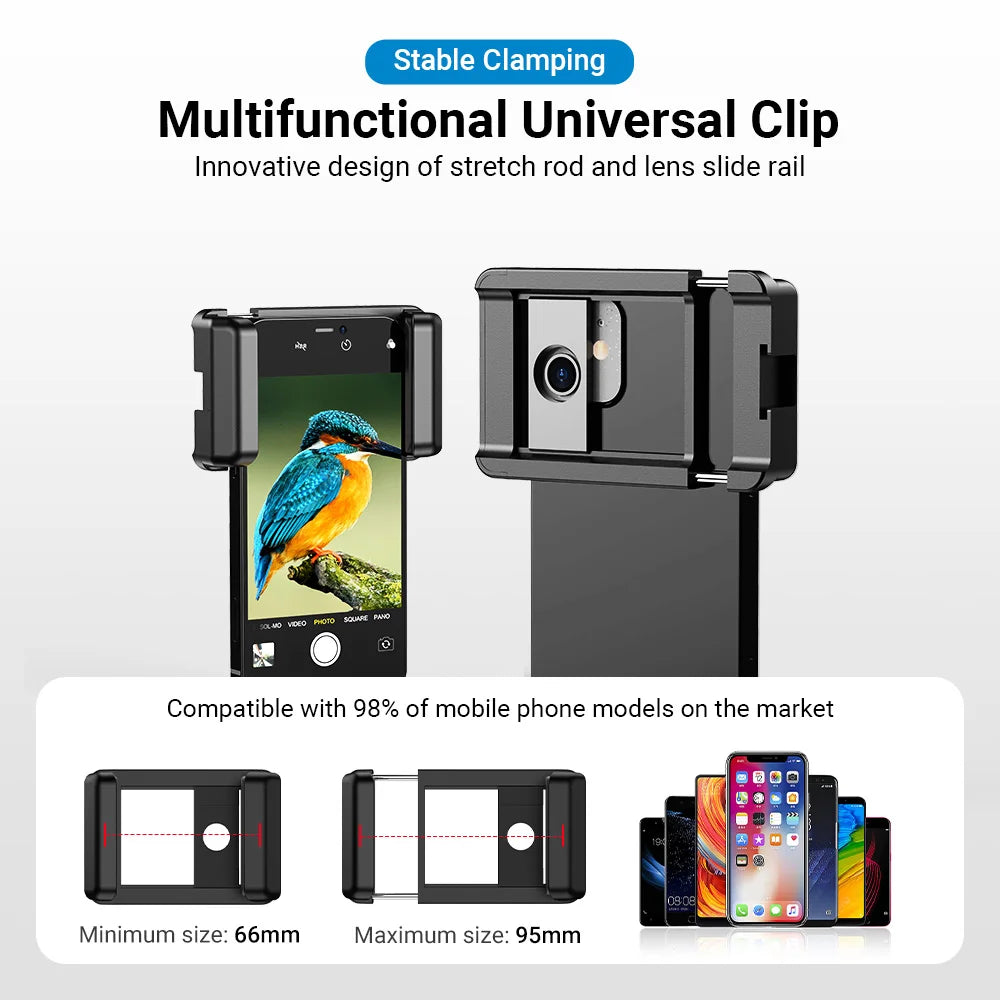 APEXEL New Upgraded Optional HD 20x-40x Zoom Telescope Telephoto Lens Camera Phone Lens for Samsung iPhone Xiaomi All Smartphone