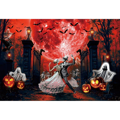 Horror Halloween Scary Blood Splatter Backdrop Red Blood Dripping Ghost Shadow Zombie Vampire Photography Background Studio