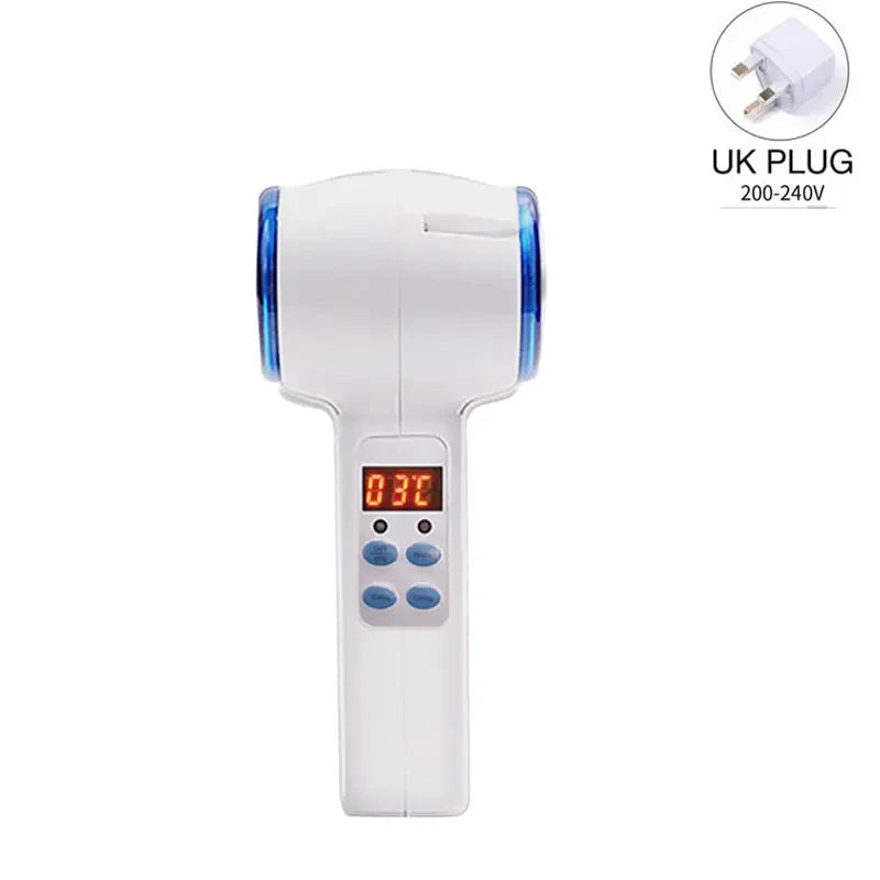 Hot and Cold Hammer Face Massager with Blue Light Therapy Skin Tightening Lifting Anti-Wrinkle Beauty Device