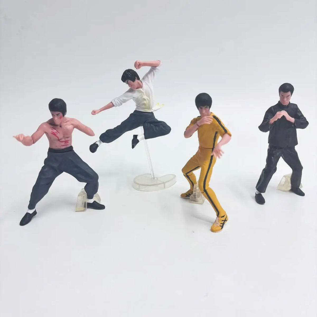 4pcs/set 10cm Chinese kung Fu PVC Action Figure Collection Model Toys
