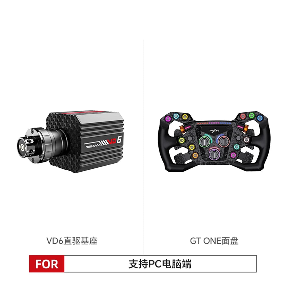 PXN W GTL GT One Racing Simulator Wheel Carbon Fiber Shift Paddle RGB Customizable Keys Quick Detachable Steering Wheel For PC