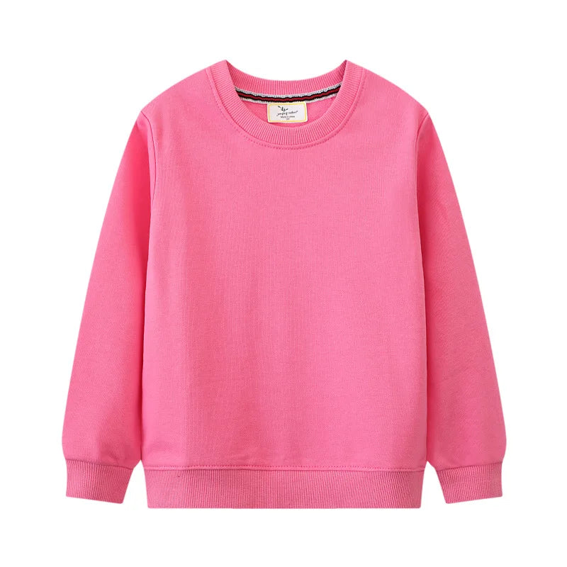 Jumping Meters 2-7T Long Sleeve Solid Boys Girls Sweatshirts For Autumn Spring Children's Clothing Hooded Shirts Tops Costume