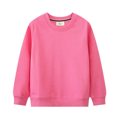 Jumping Meters 2-7T Long Sleeve Solid Boys Girls Sweatshirts For Autumn Spring Children's Clothing Hooded Shirts Tops Costume