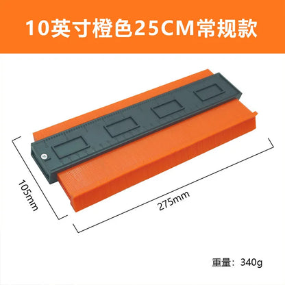 Imperial Radian Ruler, Profiling Gauge, Irregular Bend Measuring Instrument, Contour Ruler, Type Taking Device