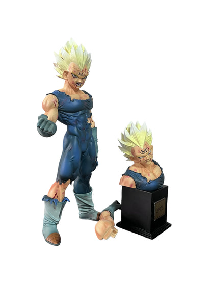 In Stock: Vf Statue, Dragon Ball Z Vegeta Figure, Replaceable Head Sculpture, Majin Vegeta Articulated Figure, 28cm/11.02 Inches