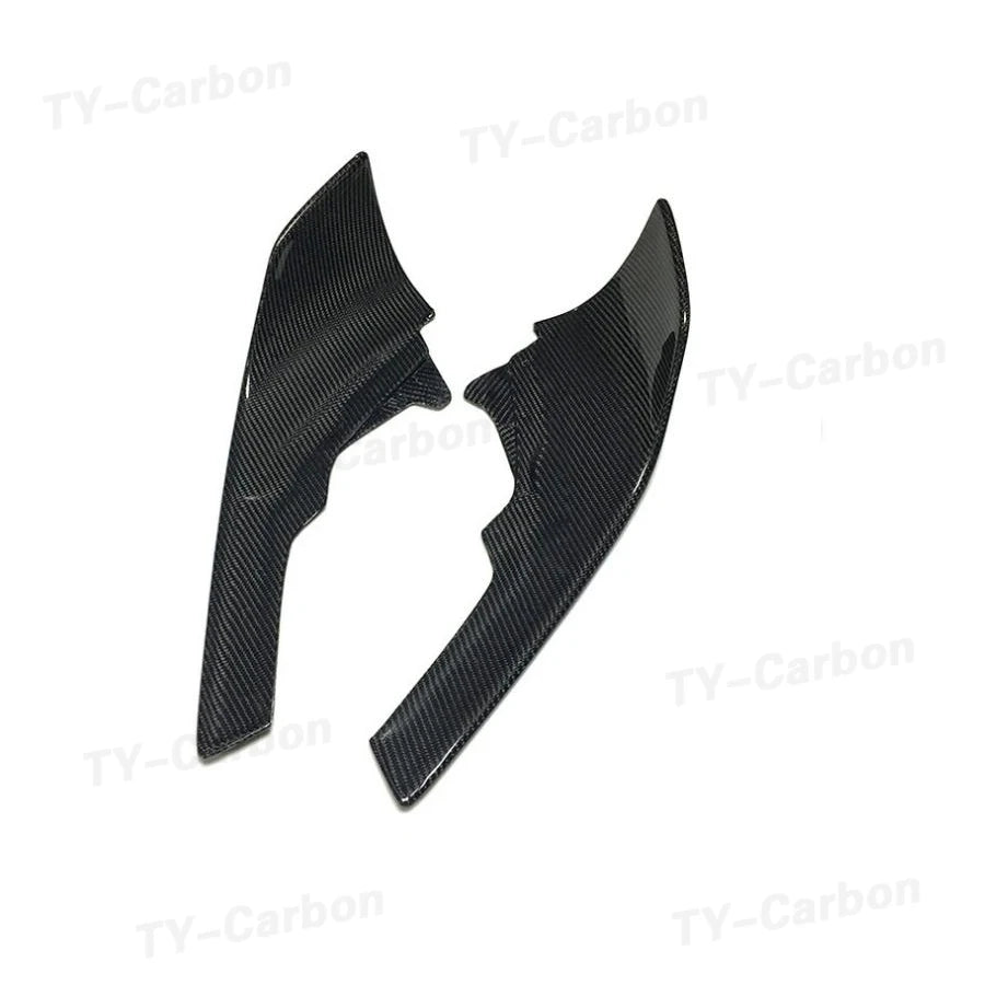 Real Carbon Fiber Car Front Bumper Splitter Side Cover For BMW F87 M2 2016-2020 Air Vent Kit Spoiler Lip Corner Guard Trim FRP