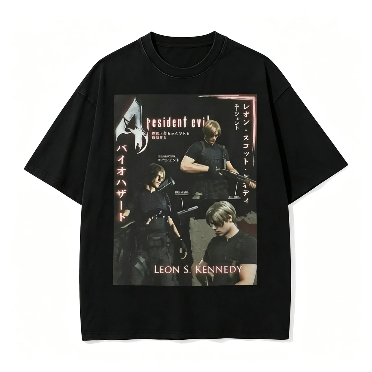 Resident Evil Village Women Dimirescu Retro Manga Poster Unisex T-shirt Black Cotton Short Sleeved T-shirt Gaming Enthusiast Top