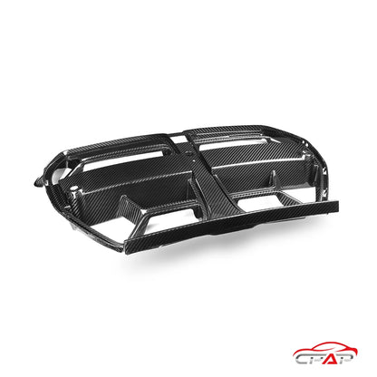 Front Bumper Grilles For BMW G80 G81 M3 G82 G83 M4 2021-IN CSL Style Real Dry Carbon Fiber Hood Car Grille ACC Vent Accessories
