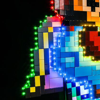 Lazishi LED light 71438 set suitable for Super Mario World: Mario&Yoshi block gift (lighting accessories only)