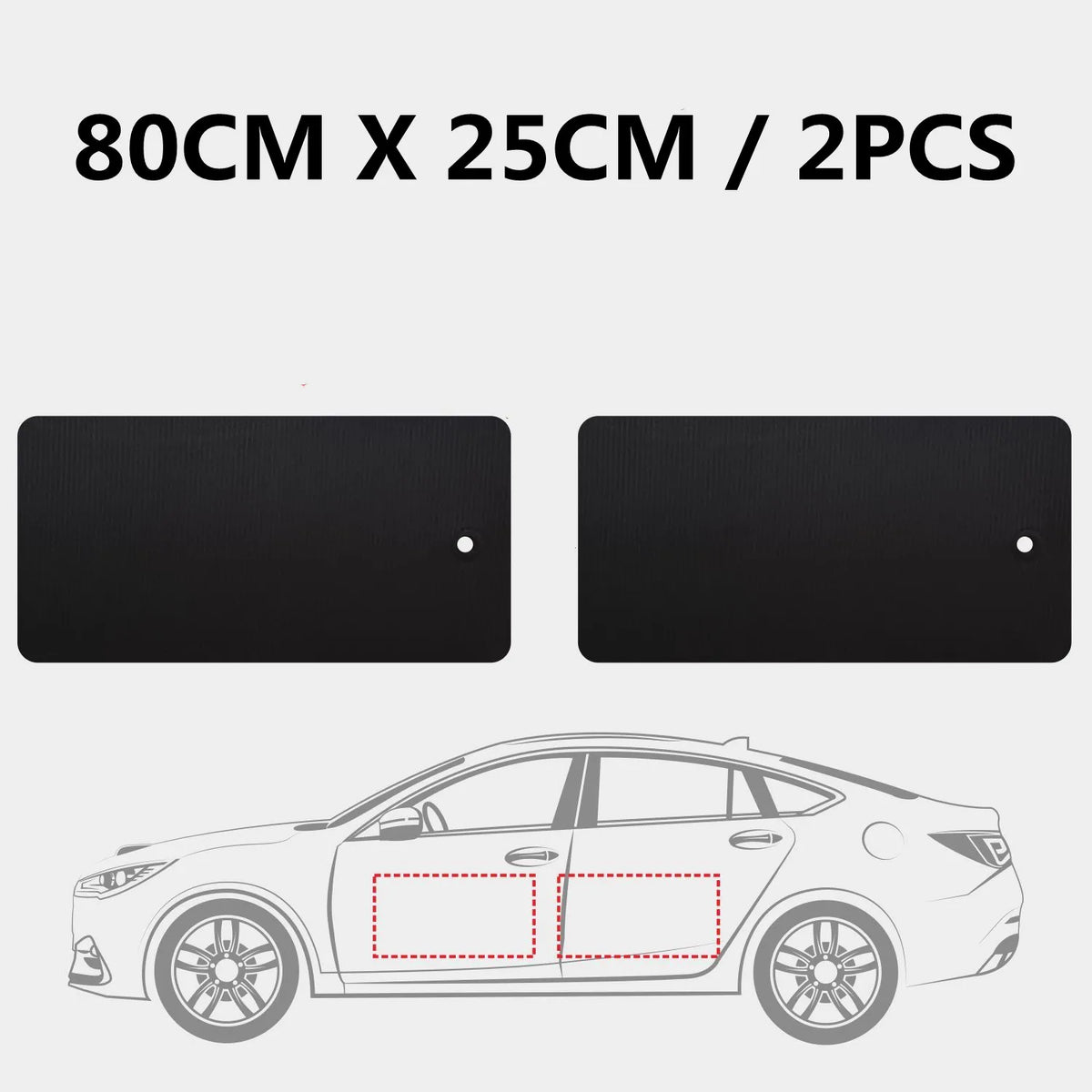 Black Car Door Protector Adhesive-Free/Magnetic Body Side Edge Guard Decorative Anti-scratch Protection Pad Stickers Multi Size