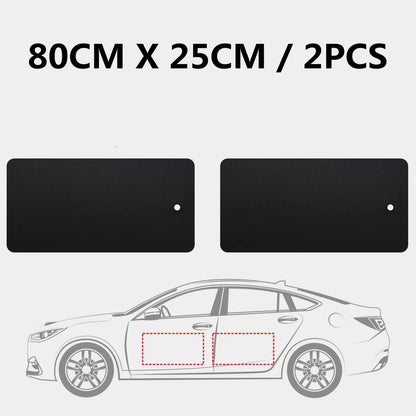 Black Car Door Protector Adhesive-Free/Magnetic Body Side Edge Guard Decorative Anti-scratch Protection Pad Stickers Multi Size