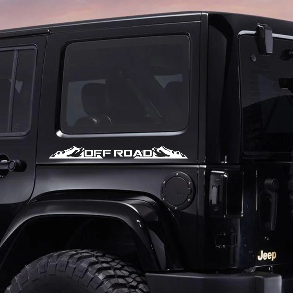 Creative Mountain 4x4 Off Road Sticker Car Windshield Window Body Side Deocr Decal Waterproof Decoration Auto Tuning Accessories