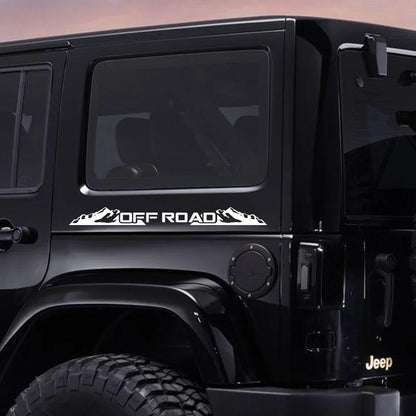 Creative Mountain 4x4 Off Road Sticker Car Windshield Window Body Side Deocr Decal Waterproof Decoration Auto Tuning Accessories