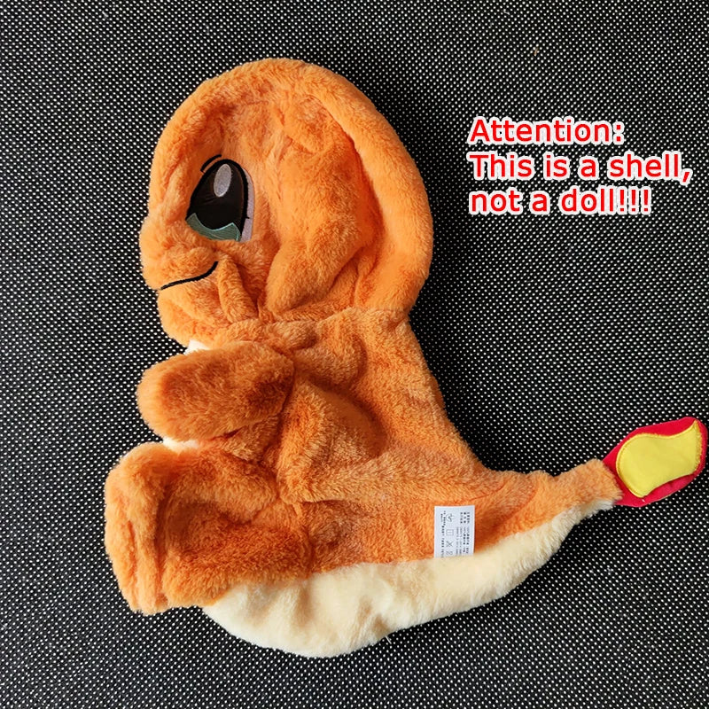 35-80cm Large Plush Toys Charmander Charizard Anime Doll Shell Holster Rabbit Stuffed Plushie Semi Finished Product Giant Plush