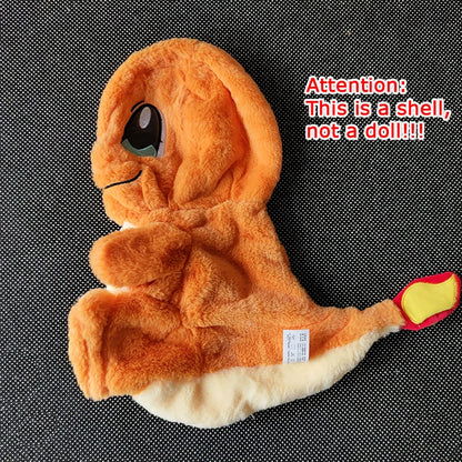 35-80cm Large Plush Toys Charmander Charizard Anime Doll Shell Holster Rabbit Stuffed Plushie Semi Finished Product Giant Plush