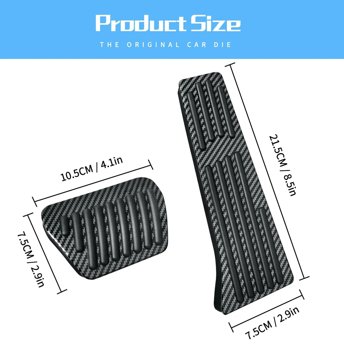 Anti-Slip Carbon Fiber Gas Pedal Covers for BMW 1 2 3 4 5 6 7 Series X3 X4 X5 X6 X7 F15 F16 F30 G11 G20 Interior Accessories