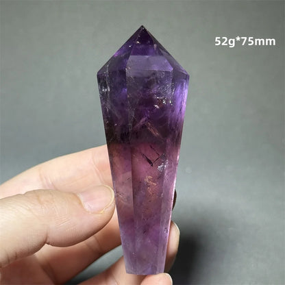 Amethyst Scepter Natural Mineral Quartz Gem Aura Spiritual Meditation Treatment Energy Home Garden Feng Shui Decoration