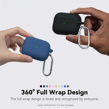 for AirPods Pro 3 Case with Cleaning Kit Soft Silicone Protective Cover for Apple AirPods Pro 3rd Generation Cases with Keychain
