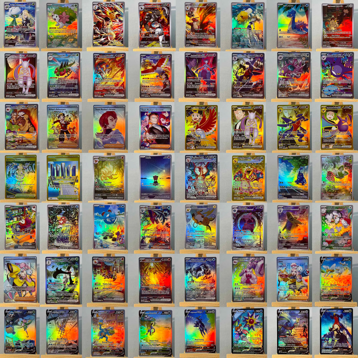 DRI PTCG4-001 Tcg proxy PKM Cards Misty's Psyduck Cynthia's Garchomp Rare Collection Battle Toys Gifts for Hobbies home play