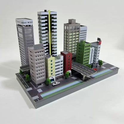1/350/150 Diorama Outland City Modern Commercial Building Model Street Office Home Scene Model Toys