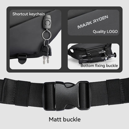 MARK RYDEN Multi-layer Crossbody Sling Bag with Keychain & Wet Dry Pockets