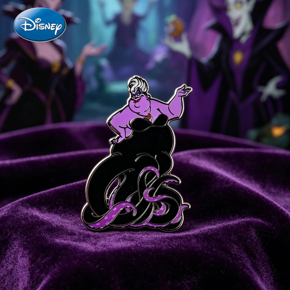 1PC Maleficent Collectible Enamel Pin Disney Officially Licensed Sleeping Beauty Villains Sorceress Maleficent Cartoon Brooches