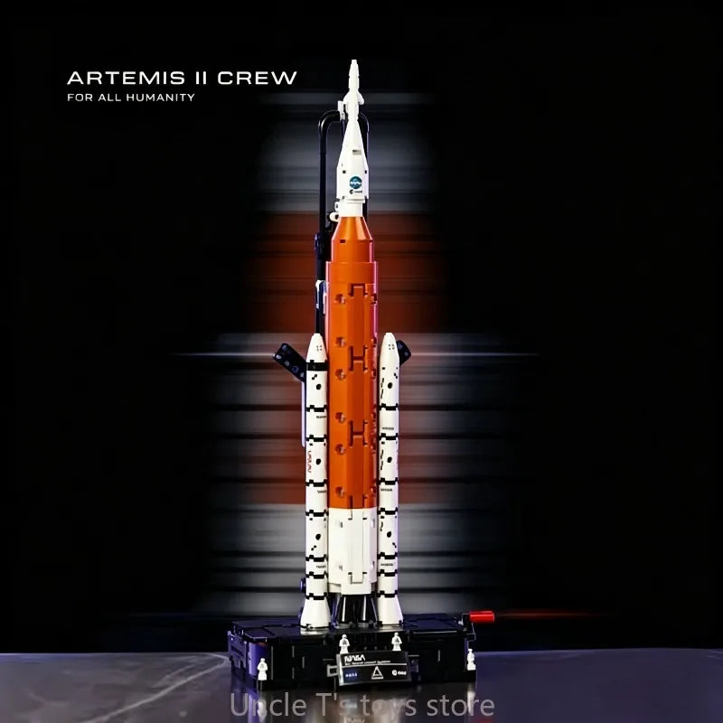 Artemis SLS Rocket Building Blocks 632Pcs High Quality Sci-Fi Moon Exploration Model Kit for Adults Educational Construction Toy