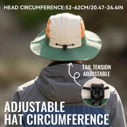 WRELS Bucket Hat UPF 50+ UV Protection Wide Brim Boonie Hat Summer Breathable Foldable Safari Fishing Hiking Sport Hat Men Women