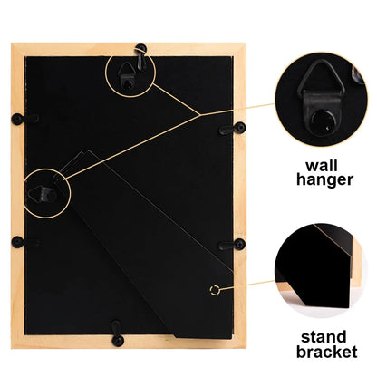 Hidden Wooden Photo Frame Sight Secret Storage Compartment Diversion Stash Safe Container Home Hide Money Cash Ring Necklace Key